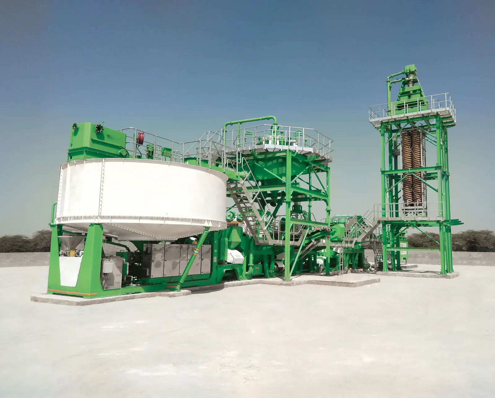 A CFlo modular wet processing plant installed and running on site