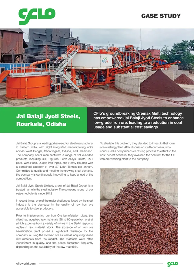 Jai Balaji Jyoti Steels Limited (Jai Balaji Group) case study cover