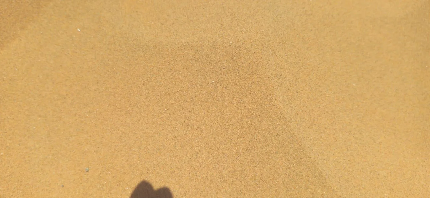 Close-up photograph of the graded frac sand product