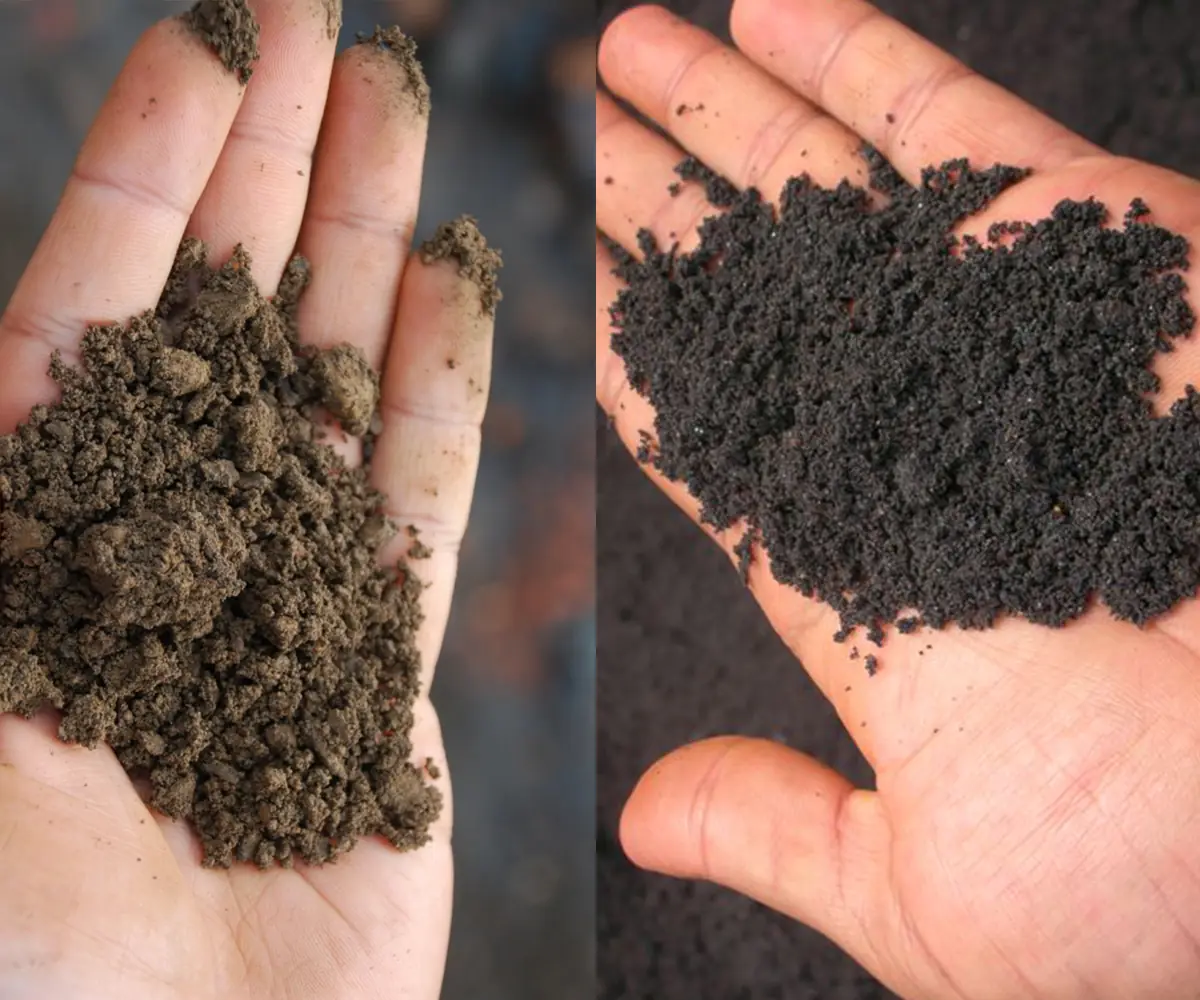 Iron ore fines before and after Oremax beneficiation