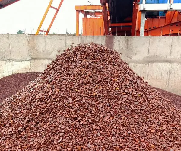 Washed calibrated iron ore after Oremax beneficiation