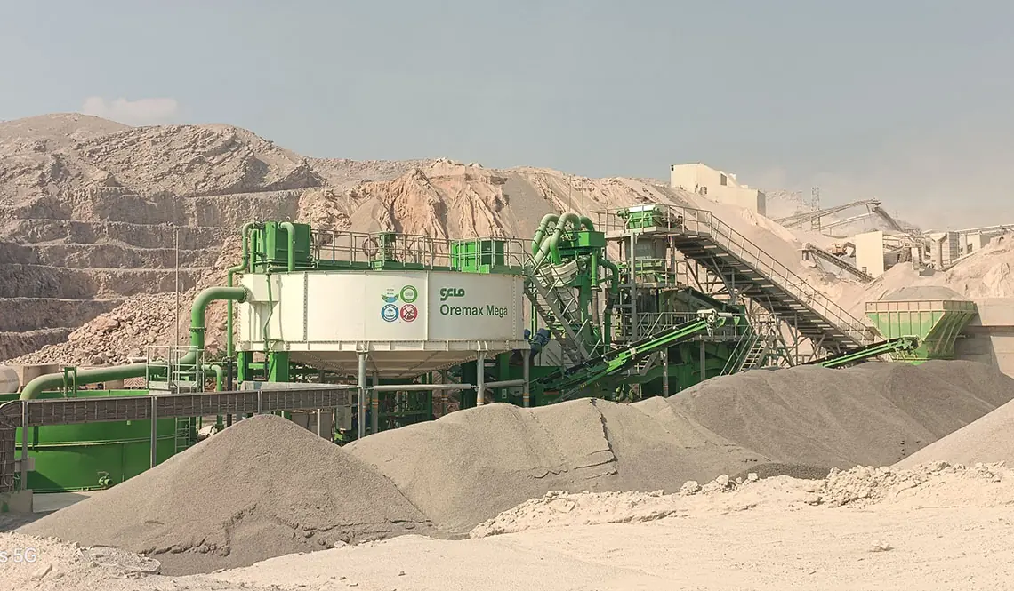 Limestone beneficiation plant at the Fujairah mines, UAE