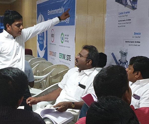 PWD Chennai invites CFlo on Good Quality M-Sand Production Discussions